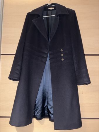 Manteau laine et cachemire noir, état impeccable taille M