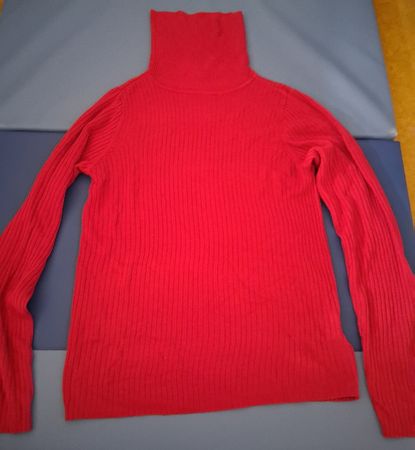 Damen Rollkragenpullover Chicorée rot Grösse M neuwertig
