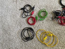 Diverse Laborkabel, BNC Coaxkabel, Netzteile