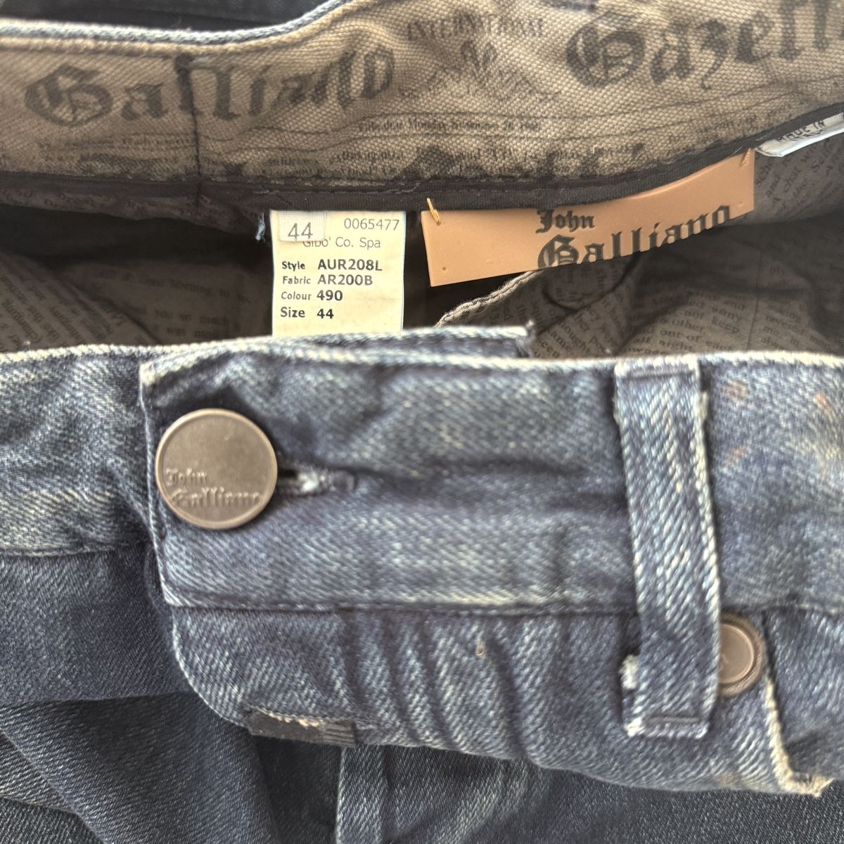 John Galliano Jeans: JOHN GALLIANO Archive Jeans – Nuovo (secondo la descrizione) da Emmen venduto da Avviivva_Com2023 9