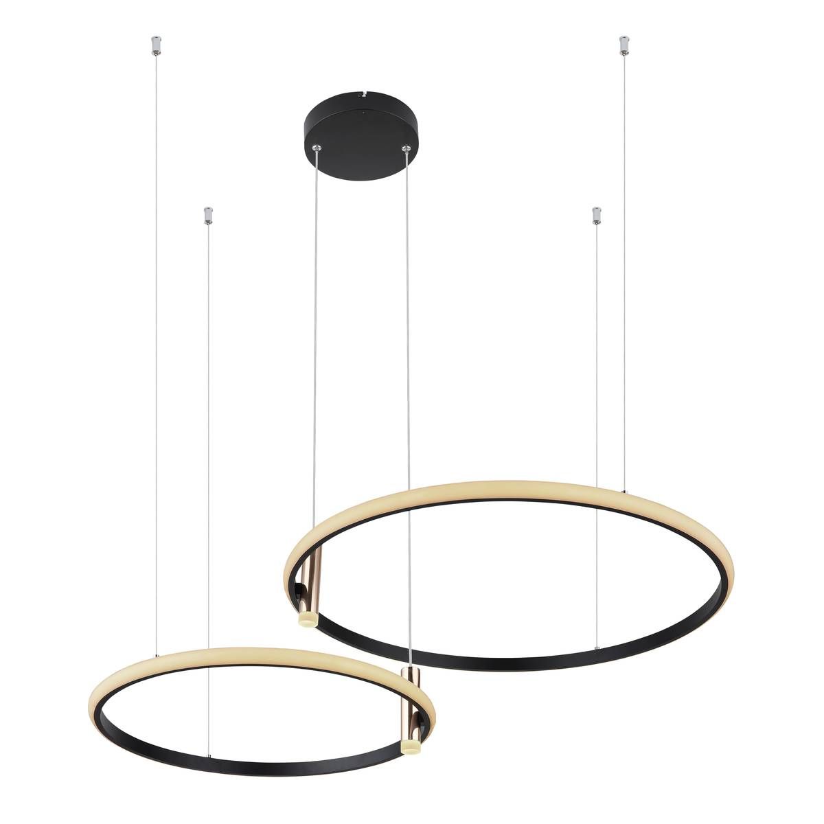 Lampadari & plafoniere: LED Pendelleuchte, Schwarz, 70 cm Ø – Nuovo (secondo la descrizione) da Kreuzlingen venduto da Smart-Light 3