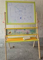 Kinder Maltafel / Schreibtafel mit Holzgestell 