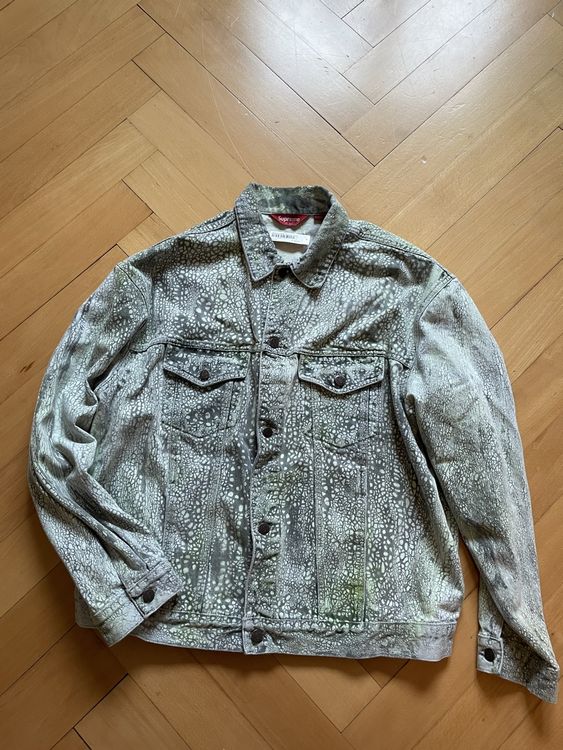 Supreme Crackle Denim Trucker Jacket Gr. XL | Acheter sur Ricardo