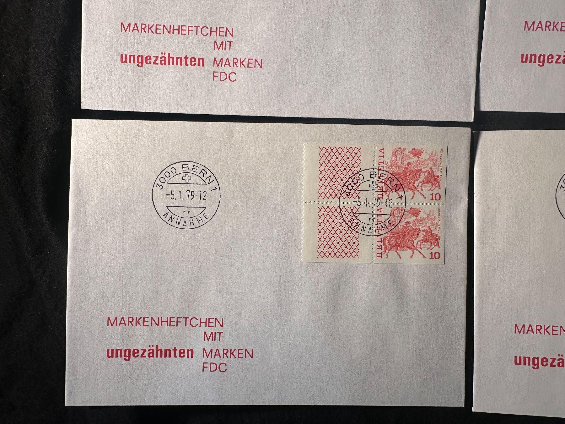Tutti i francobolli: 1979 Markenheftchen ungezähnt FDC / Sonderbriefe – Usato da Stettfurt venduto da 2442 2