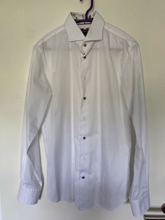 Originale Slim Fit Hemd Weiss Grösse 40 15 3/4