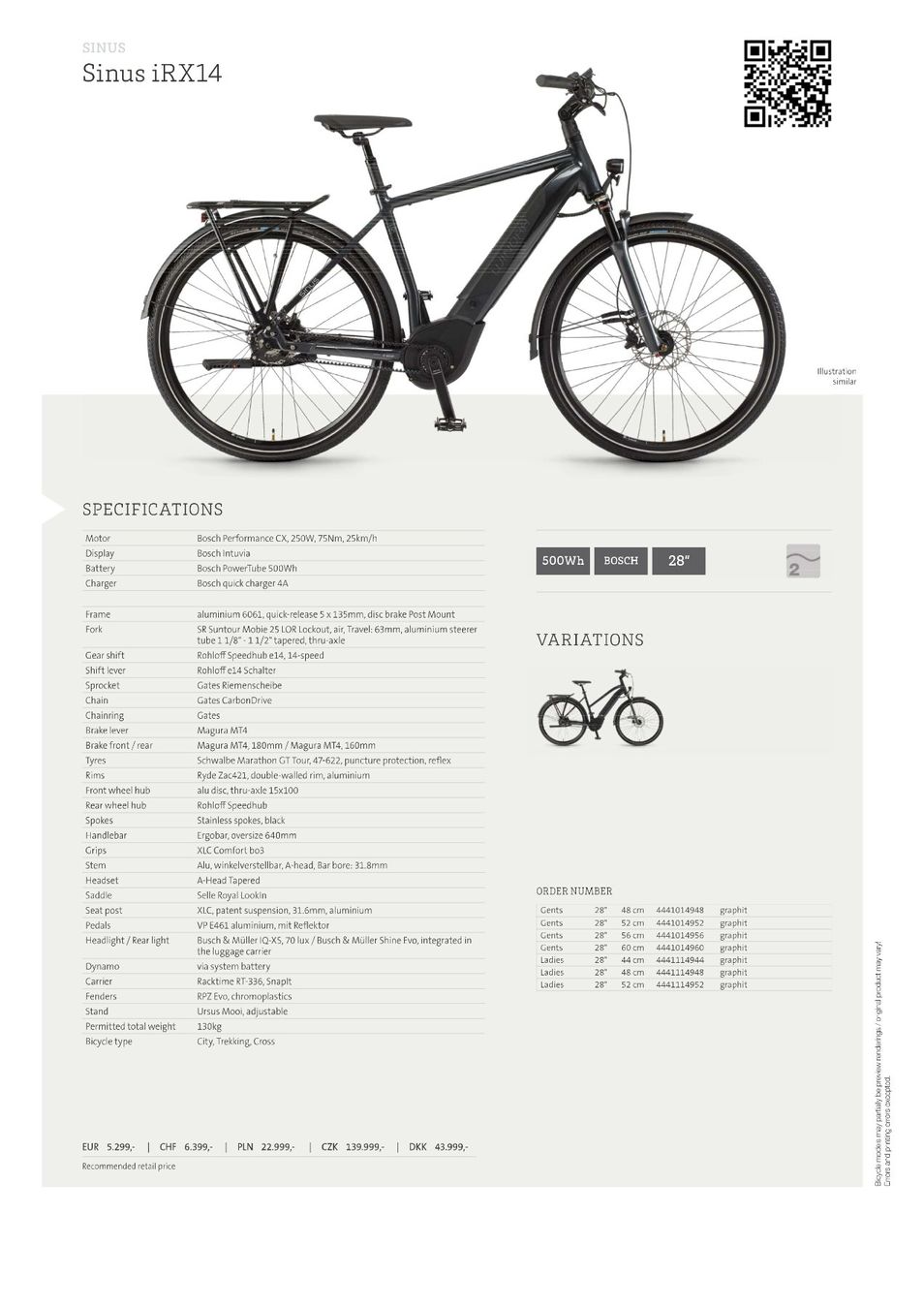 Winora Biciclette: Vélo électrique 25km/h Winora Sinus Irx14 – Usato da Sarzens venduto da jessey13 1