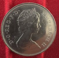 Gedenkmünze Elizabeth II Queen Mother 1980 gut erhalten