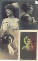 4 AK - Damen Frauen Portrait - Femme