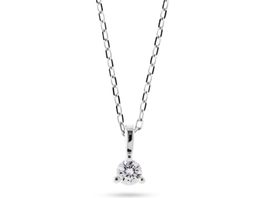 Damen-Kette 585er Weißgold 1 Diamant
