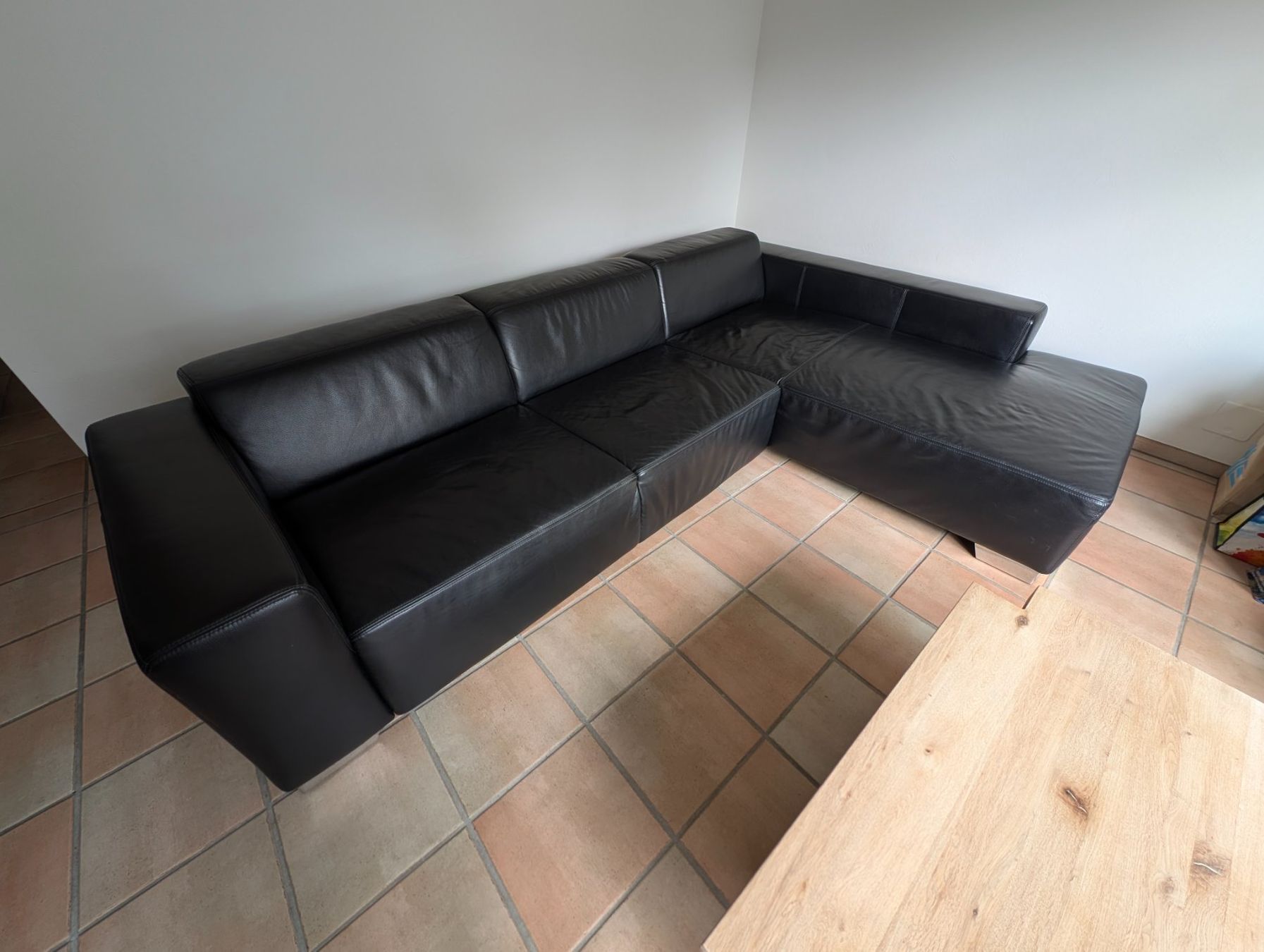 Divani: Ecksofa Leder Schwarz Ewald Schillig – Usato da Ebikon venduto da kisuM 3