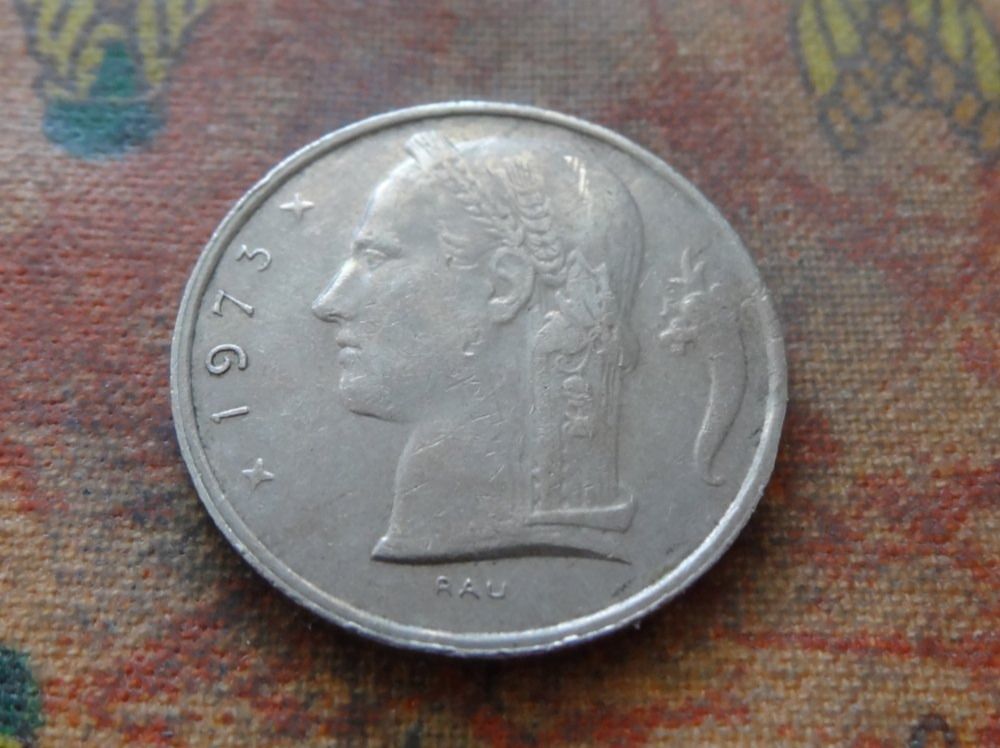 Tutti le monete: BELGIQUE  5  Francs  1973 – Usato da Romanel-sur-Lausanne venduto da Swift13