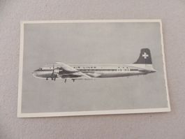 Karte Flugzeug Swissair Douglas DC-6B