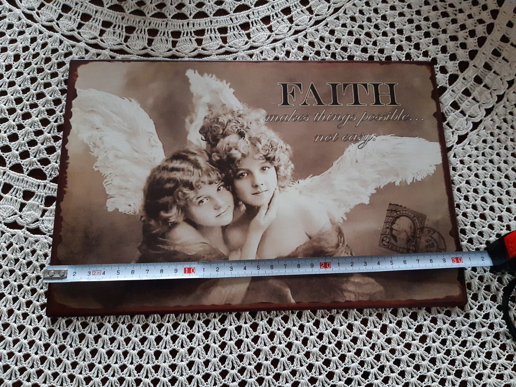 Insegne: Metallschild "Faith" – Nuovo (secondo la descrizione) da Baden venduto da berlimerli 1