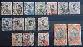 Französisch-Indochina ex. Kat. 41-54 */gest. 1907
