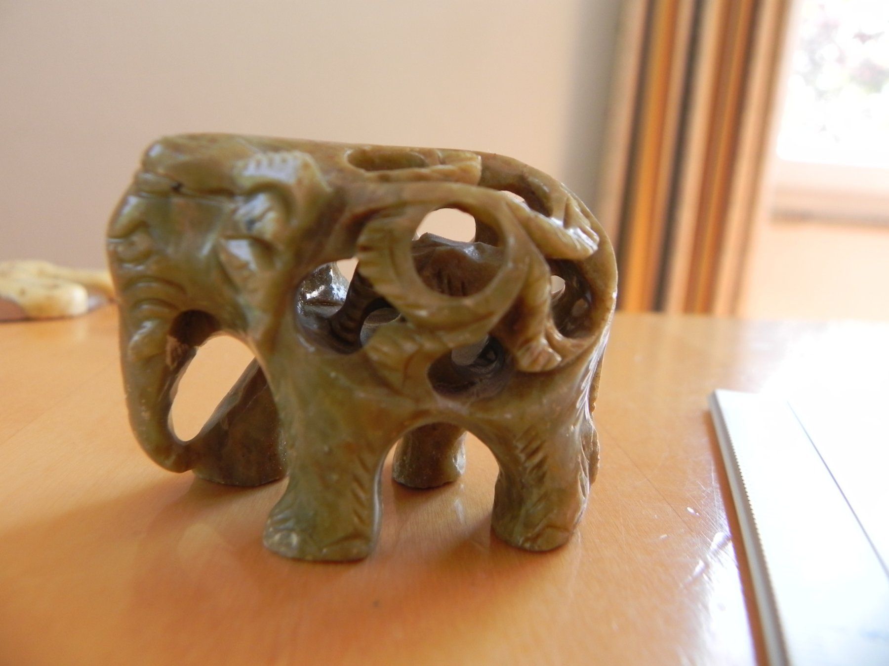 Statuette: Elefantenfigur aus Stein Set 2 Stk Elefant – Usato da Stallikon venduto da pcerny16 2
