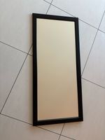 Wandspiegel schwarz rechteckig guter Zustand (110x50cm)