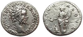SEPTIMIUS SEVERUS AR Denarius (194-195 AD). Emesa mint
