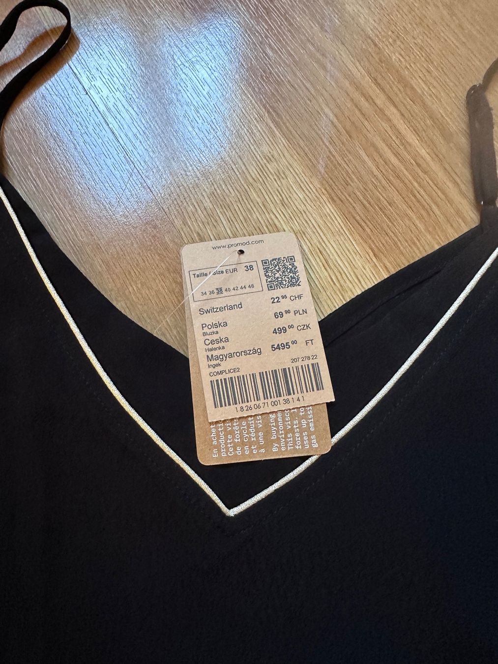 Tops: Top noir Promod, taille 38 - Neuf – Neu (gemäss Beschreibung) aus Peseux von GSM757805 2