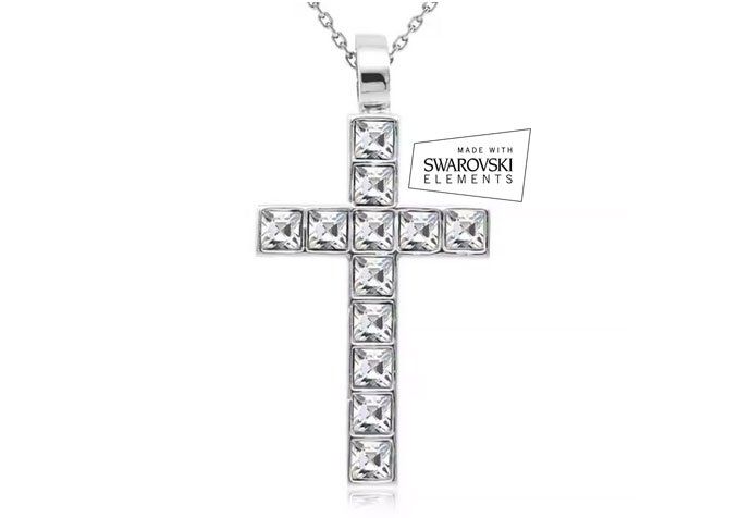 Swarovski Catenine: Kette Kreuz mit Swarovski Elements – Nuovo e nell'imballaggio originale da Bottenwil venduto da anh_5brz