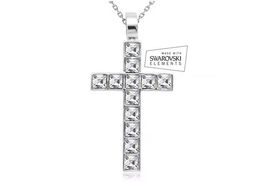 Kette Kreuz mit Swarovski Elements