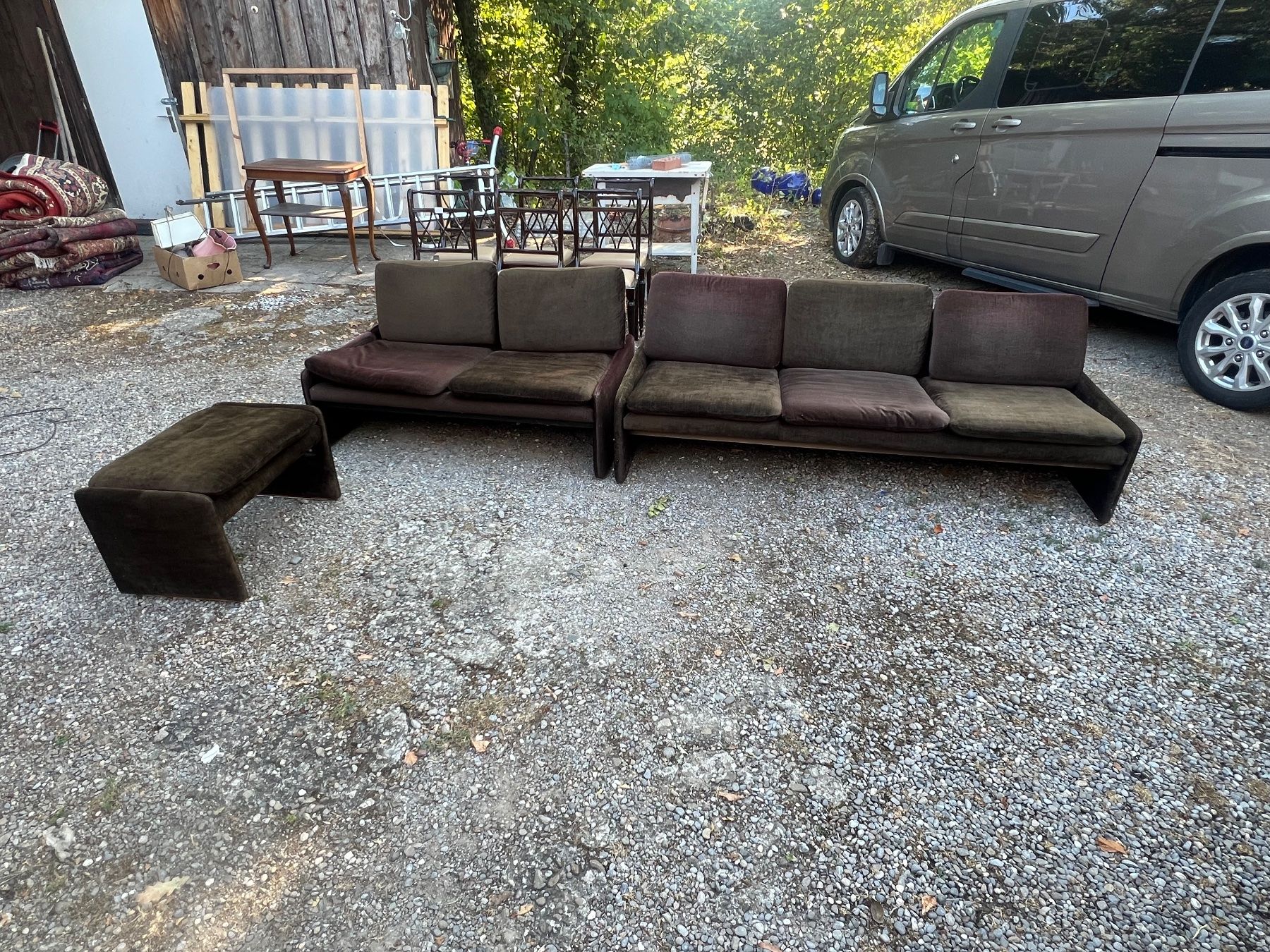 Divani: Sofa Garnitur Braun 2x Sofa 1x Hocker Gebraucht, Nr 8 – Usato da Glattfelden venduto da maa_qcj8