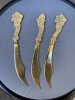 3 antike Messing Brieföffner Krummsäbel Türkei Vintage Deko