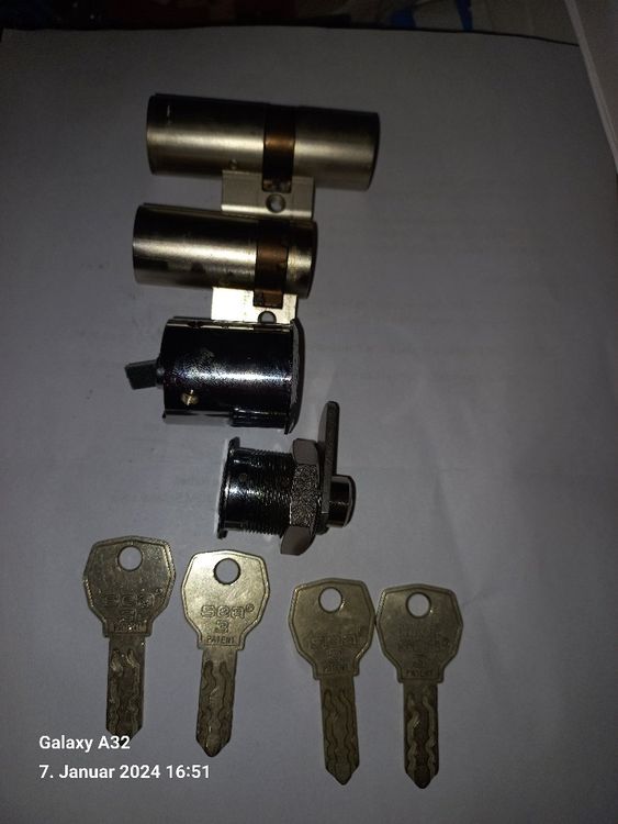 IFAM Europrofil Zylinder 10x30mm - Sicherheitsschloss Mit 3 Schlüsseln