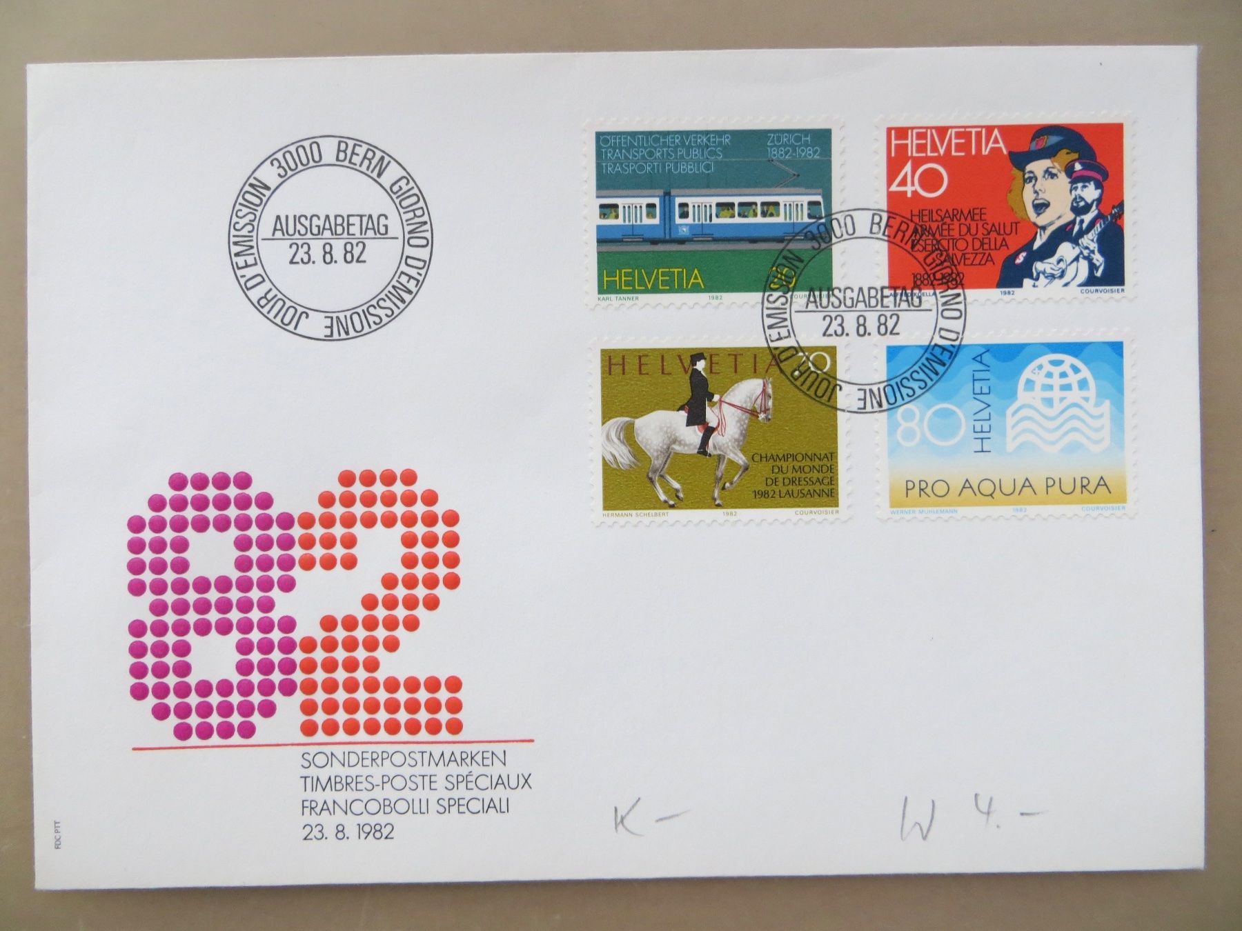 Tutti i francobolli: Satzbrief FDC Sondermarken 1982 – Nuovo (secondo la descrizione) da Basel venduto da 8013