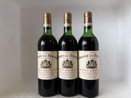 3 Flaschen Domaine de la Ronceray Saint-Estèphe 1978