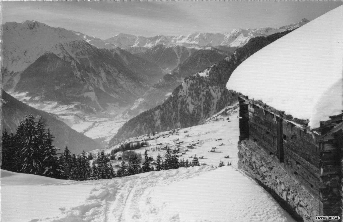 Cartoline postali: Verbier VS // 1955 Winter // Berge – Usato da Basel venduto da intermezzo12