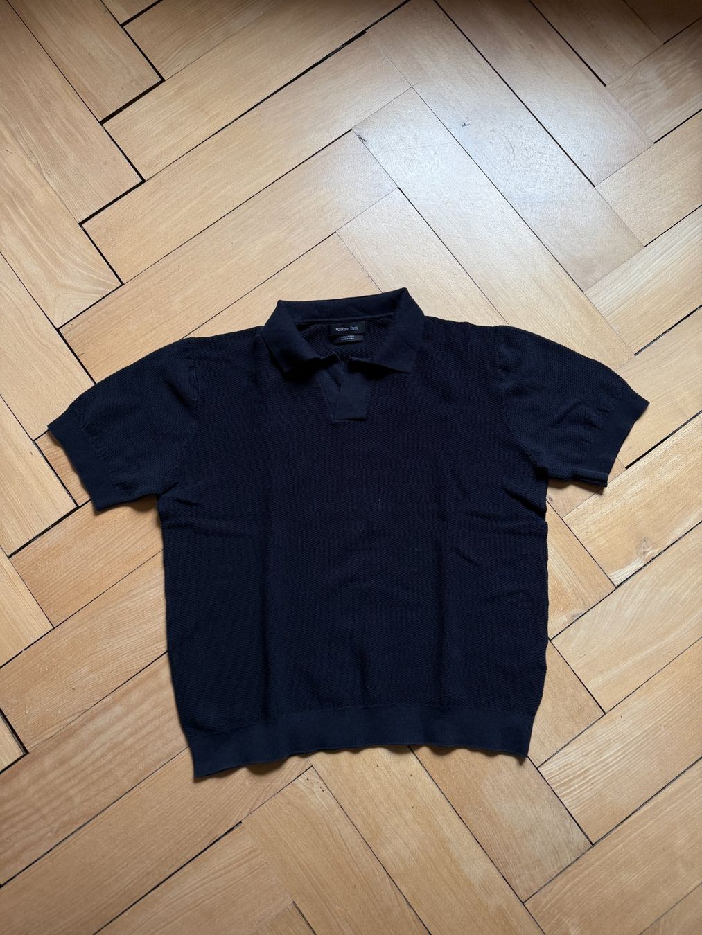 Massimo Dutti Magliette Polo: MASSIMO DUTTI - Strick Poloshirt dunkelblau L – Usato da Zürich venduto da Diazaio
