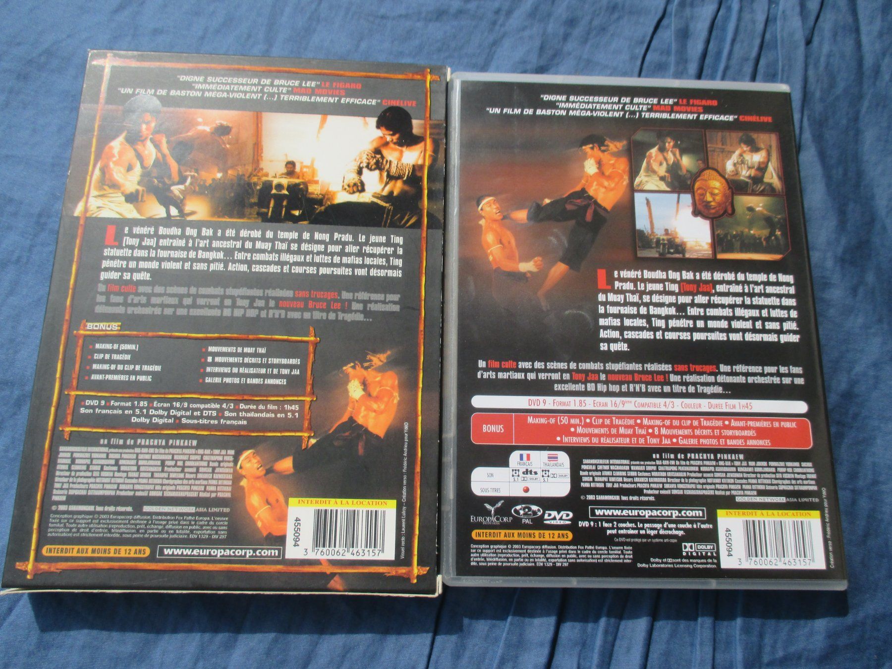 Tutti i DVDs: Ong Bak (Tony Jaa) – Usato da Colombier NE venduto da Nevenma 1