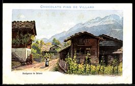 Künstler-AK Brienz, Dorfgasse in Brienz