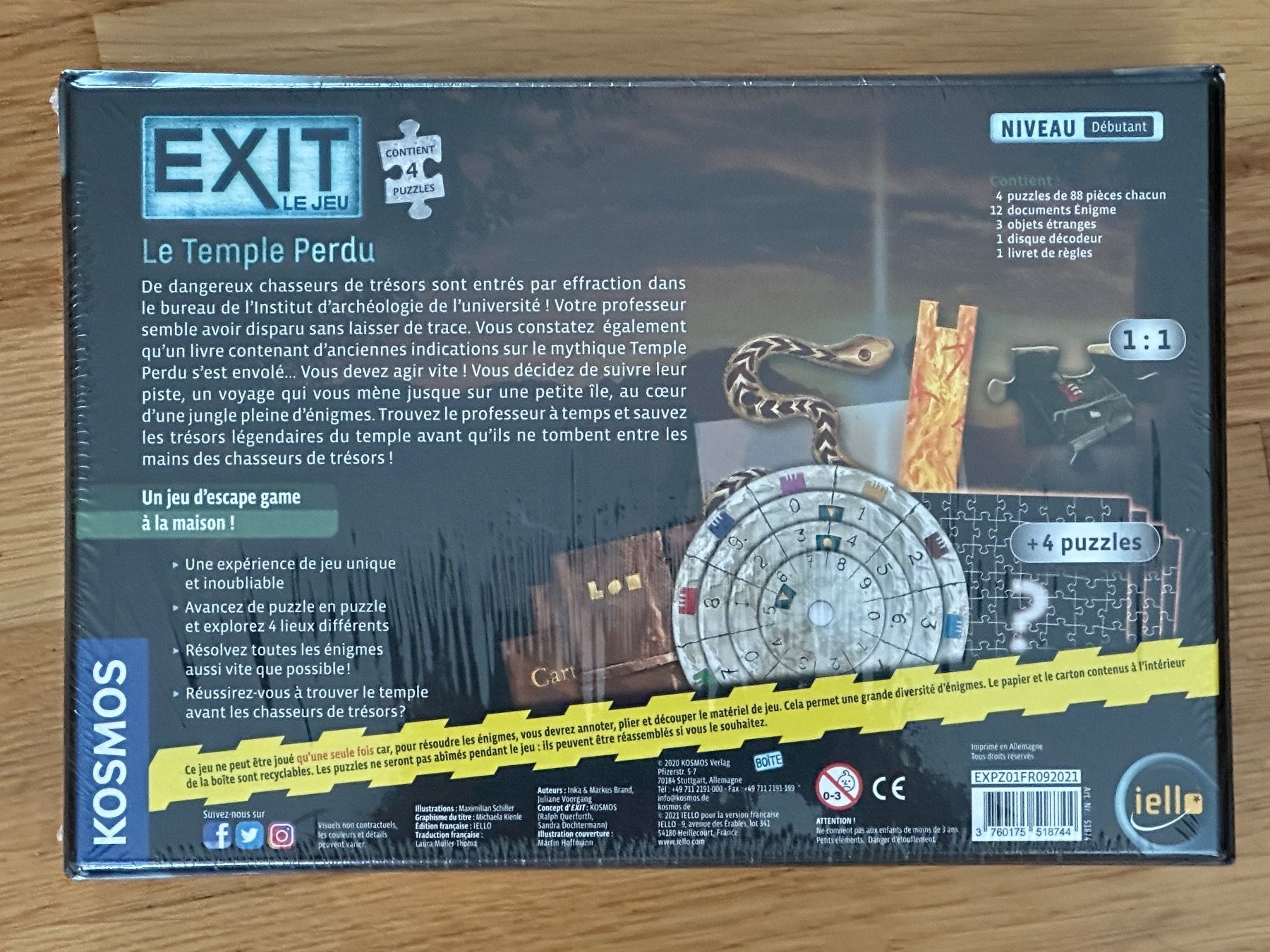 Giochi: EXIT & Puzzle: Le Temple Perdu – Usato da Möhlin venduto da Suissepac 1