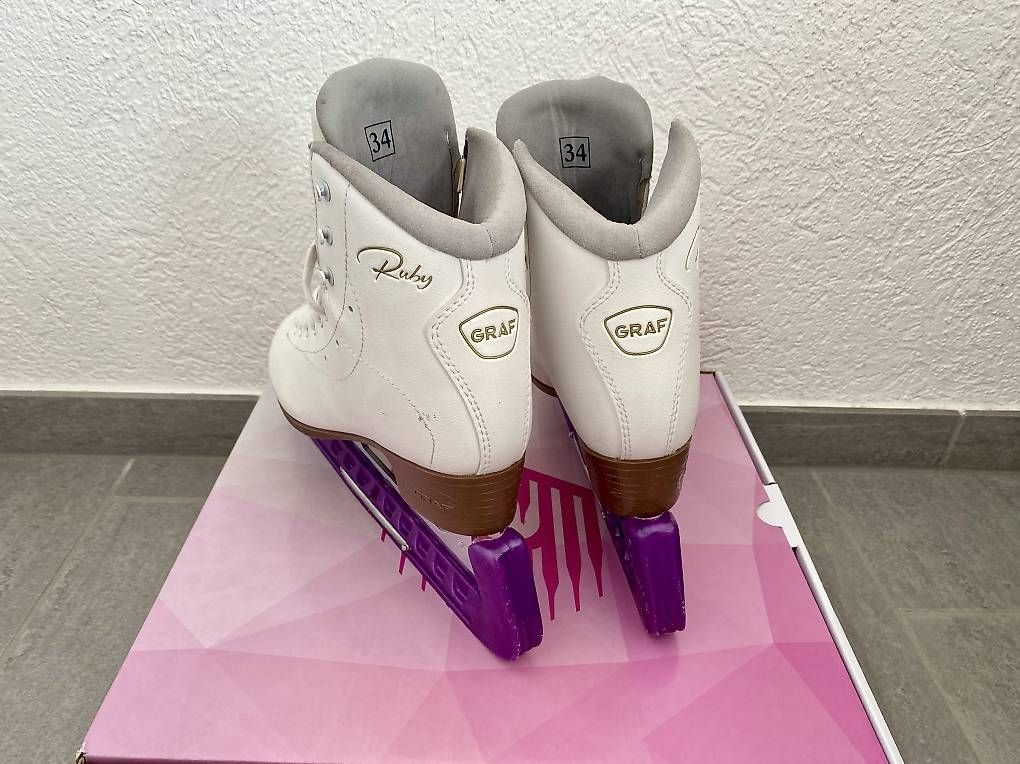 Patins à glace: Graf Ruby Star Eiskunstlaufschuhe Grösse 34 – D'occasion à Bassersdorf par eveline234 2