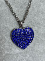 Kette Blaues Herz (55cm)