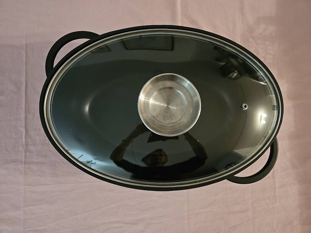 Poêles: Bräter schwarz oval mit Glasdeckel – D'occasion à Bätterkinden par far_f282 4