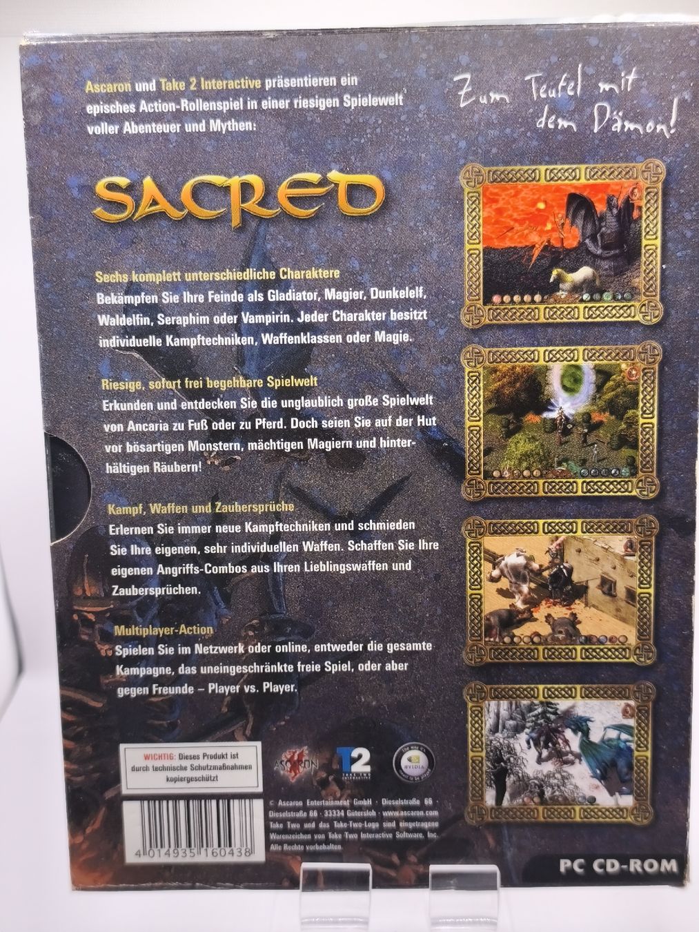 Spiele: Jeu PC SACRED édition platine, 2 CD-ROM, action RPG – Gebraucht aus Conthey von Th3gr4yf0x 1