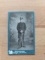 Antikes Foto CdV Militär Schweiz Dragoner mit Säbel