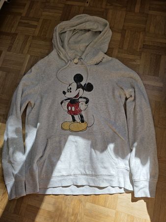 DISNEY Mickey Mouse Hoodie / Kapuzenpullover Grau Gr.M