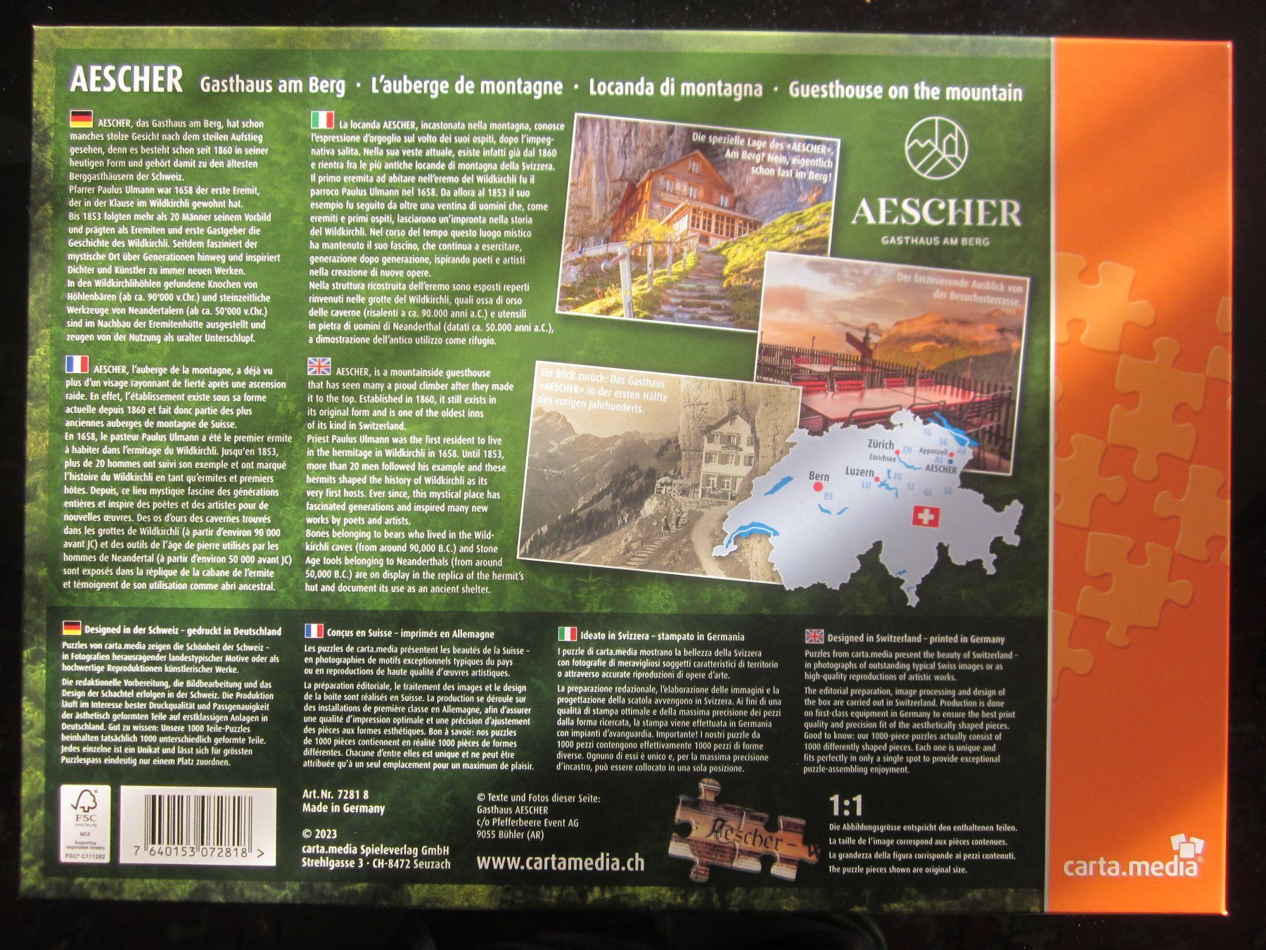 Puzzle: Aescher Gasthaus am Berg – Nuovo (secondo la descrizione) da Hombrechtikon venduto da Falke150 2