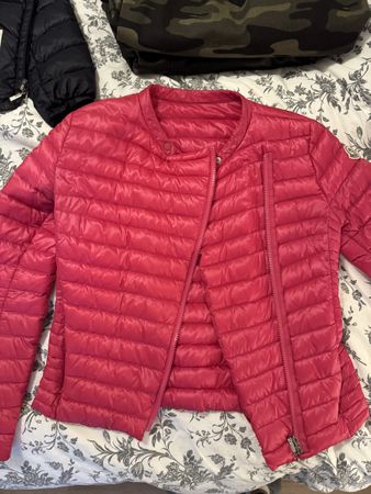 Pink Moncler Quilted Down Jacket Gr.0