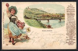 Litho Rüdlingen, Reklame für Apotheker