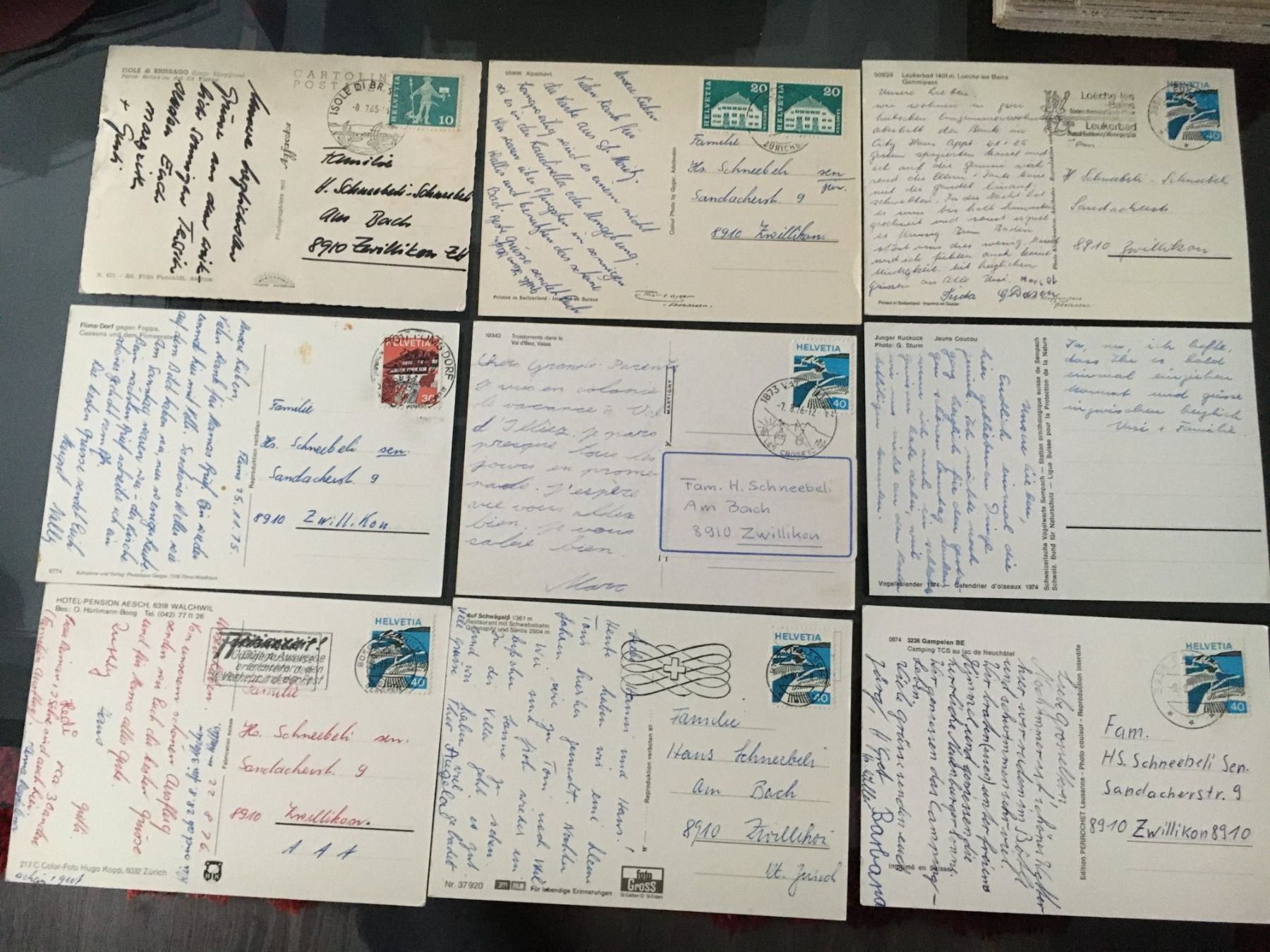 Cartoline postali: 9x ancienne carte Postale Postkarten CH – Usato da Grand-Lancy venduto da Dany1973 1