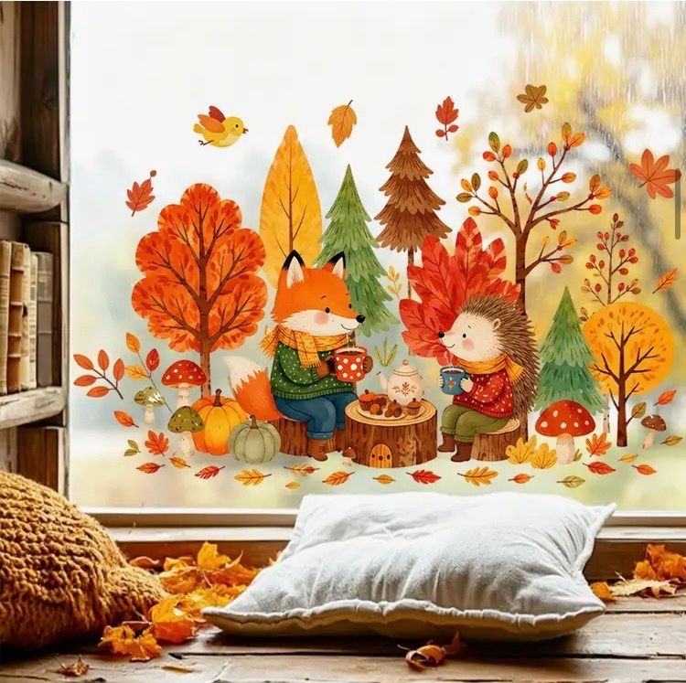 Aufkleber: Herbst-Fenster-Dekorations-Aufkleber – Neu und originalverpackt aus Frauenfeld von AlphaCentauri369