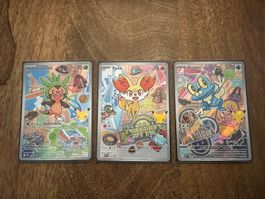 3er Set Pokémon Sammelkarten - Serie 3 DE
