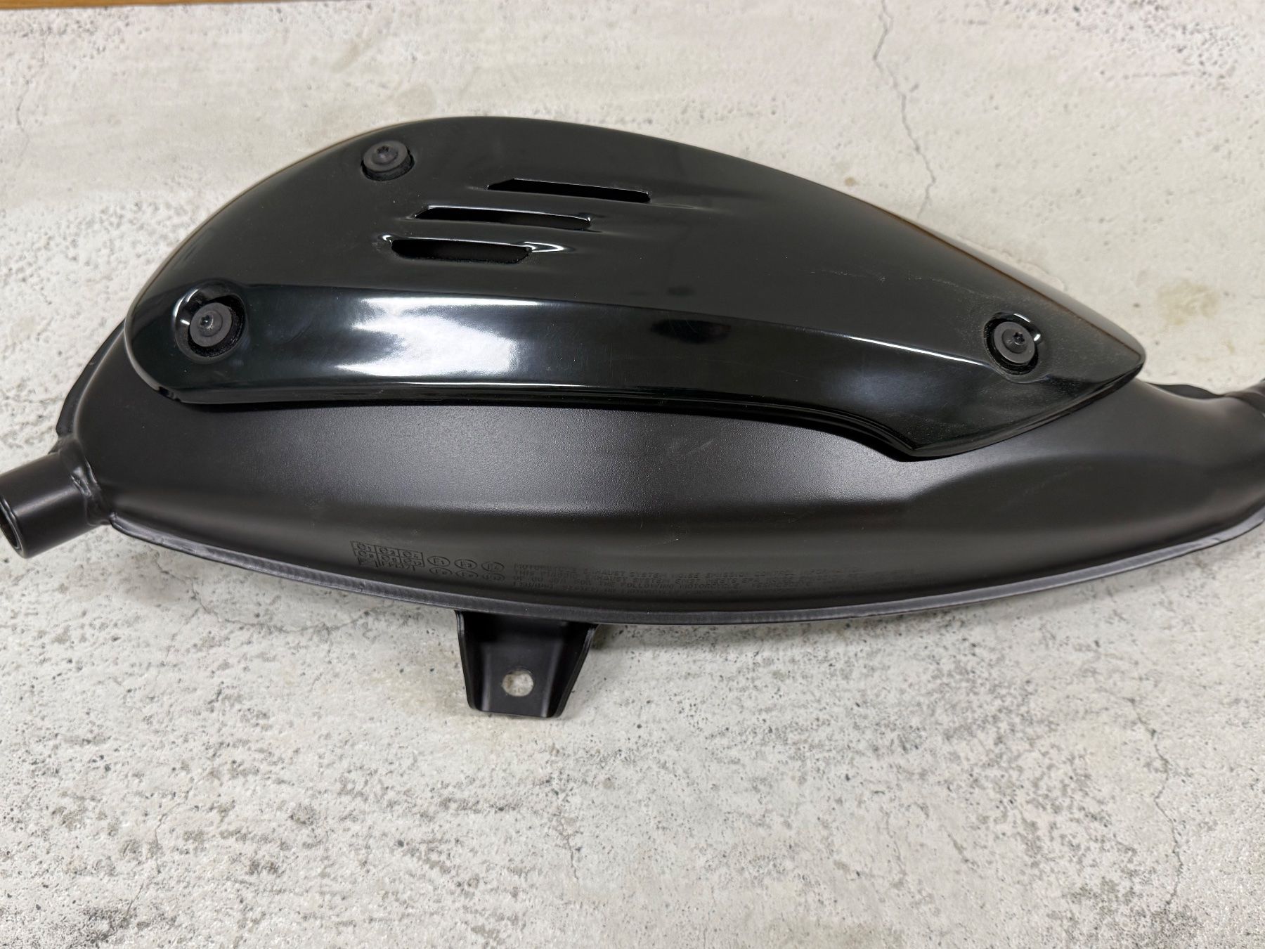 Alle Rollerersatzteile: Piaggio Vespa Auspuff schwarz Glanz – Gebraucht aus Seuzach von kat_5qwy 1