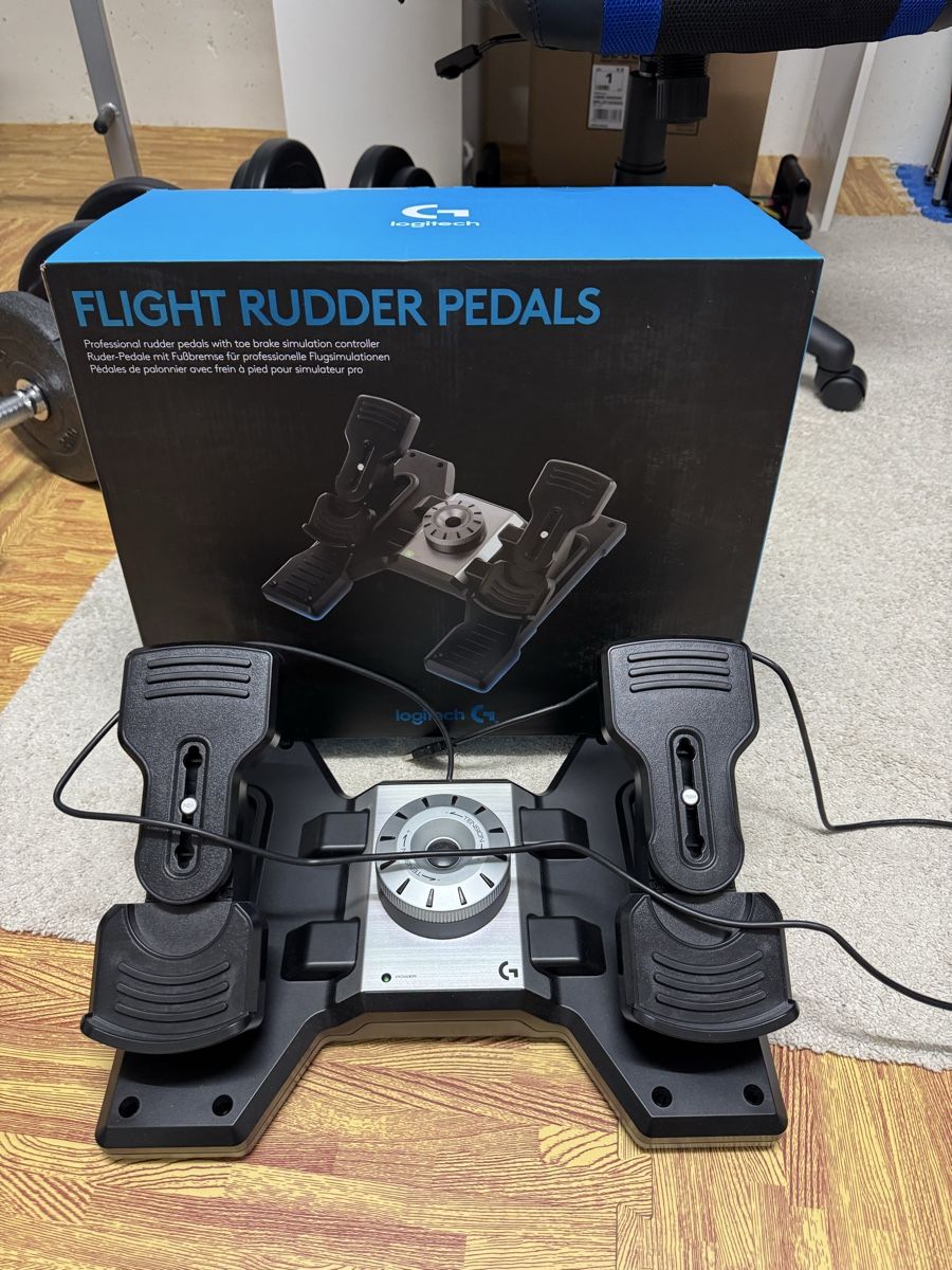 Logitech G Saitek Pro Flight Rudder Pedals MSFS Joystick (Neu (gemäss ...