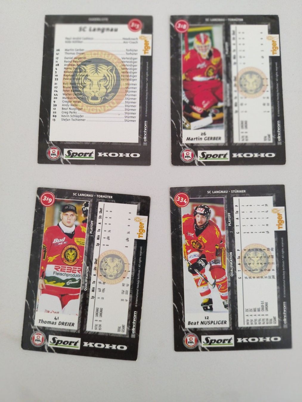 Carte collezionabili: Divers cartes SC Langnau 96-97 – Usato da Plagne venduto da gigi204 1