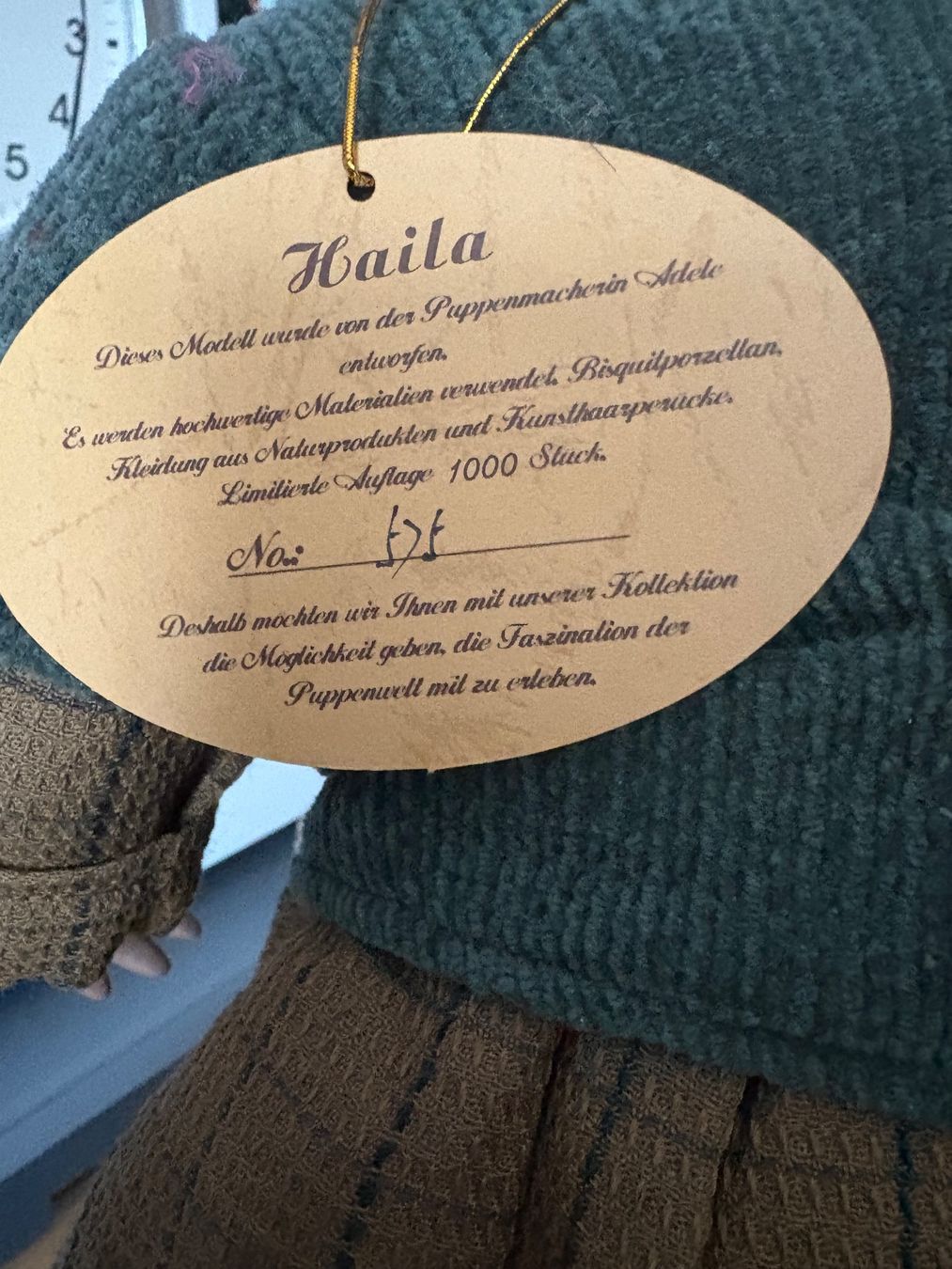 Puppen: Künstlerpuppe mit Zöpfen & Bärchen – Neu (gemäss Beschreibung) aus Wittnau von Mohrli0 9